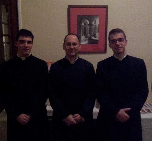I tre seminaristi italiani