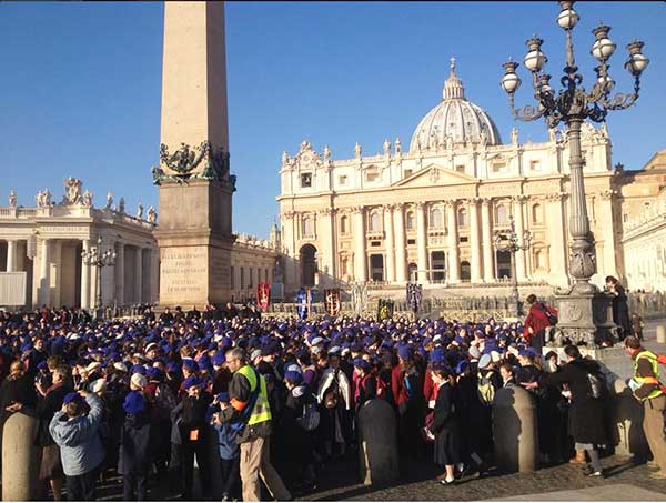 il gruppo in san pietro