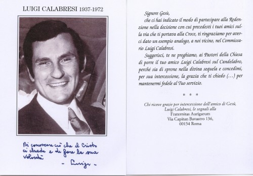 Ricordino di Luigi Calbresi