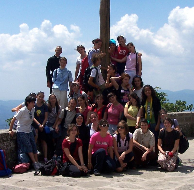 Foto di gruppo alla Verna