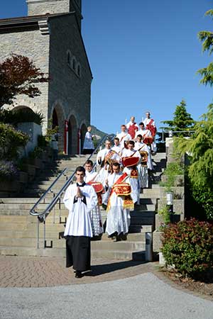 La processione iniziale